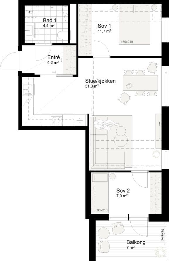 Landåspynten Pluss leil. 33